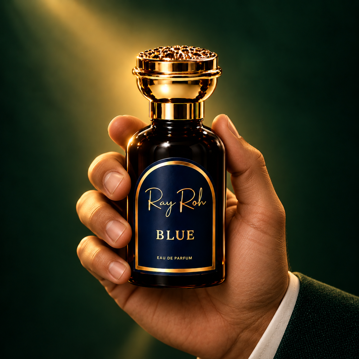 BLUE lifestyle image in a hand