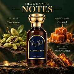 ALLURE 200 notes: cardamom, caramel and woody amber