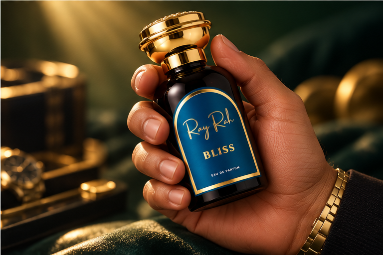 BLISS lifestyle image in a male hand