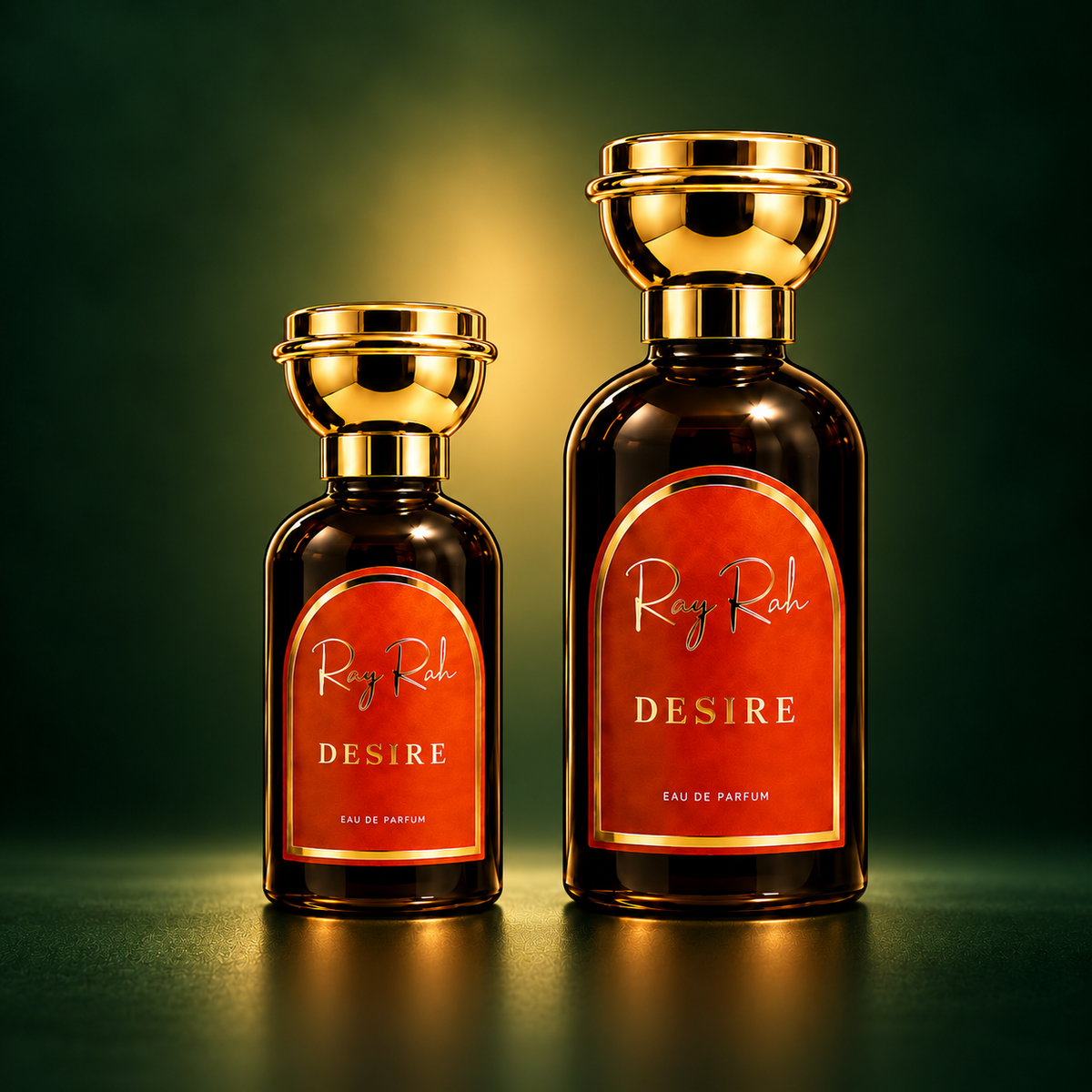 DESIRE 50 ml and 100 ml size comparison